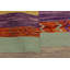 Tapis ivoire / rouille / orange en laine fabriqué à la main de conception unique 9 pi 9 po x 13 pi 1 po Lovre