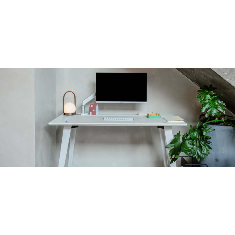 Office Desk, White, 30" H x 48" W x 24" D, White