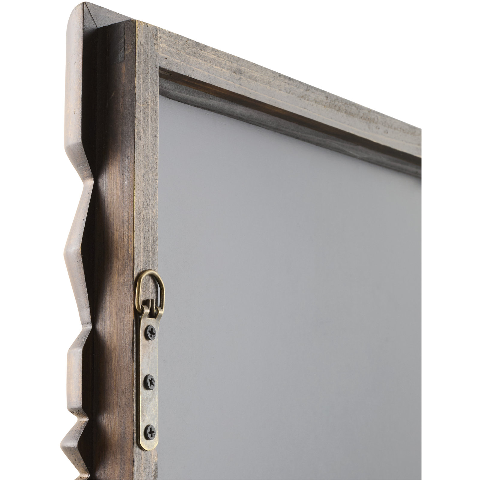 Aavo Mirror, 36" x 24", Dark Brown Wood