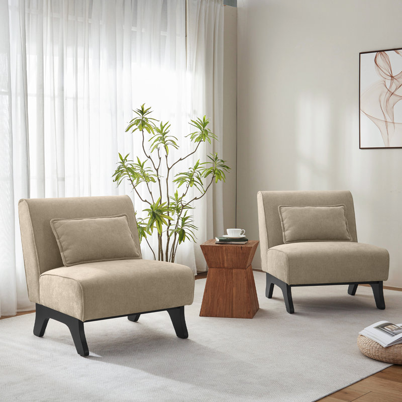 Upholstered Accent Chair, Brown
