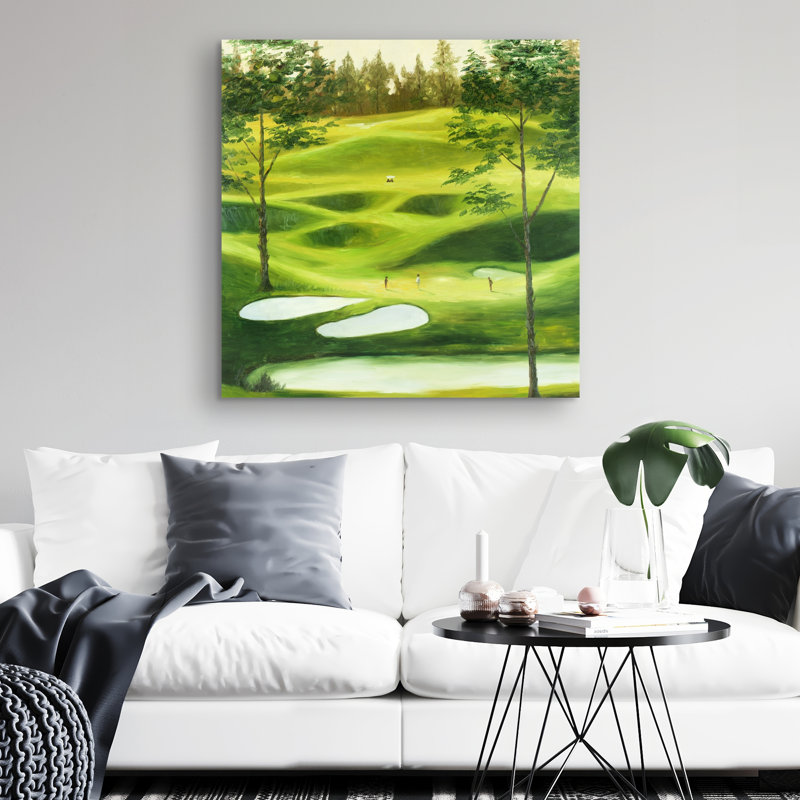 Big golf course - 32"x32" art on canvas