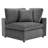 Commix Down Filled Overstuffed Performance Velvet Corner Chair-238974647