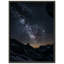 Impression de montagnes Astro - Art mural de paysage de montagne cosmique - œuvre d'art sur toile montagne galaxie - nuit étoilée scène de la nature affiche - décor de paysage de science-fiction surréel - impression de décoration murale moderne céleste-81778223-81778225