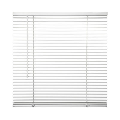 27"W x 60"H Cordless Mini Blinds, 1‑Inch Vinyl Cordless Blinds for Indoor Windows