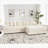 Oversized Two-Piece  Couches,  L Shaped Sofa, Corduroy, Right Chaise Daybed-292173682-292173580