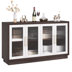 Veltri 55.1" Sideboard with 4 Glass Doors