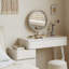 Bureau en bois blanc sans miroir 80Cm