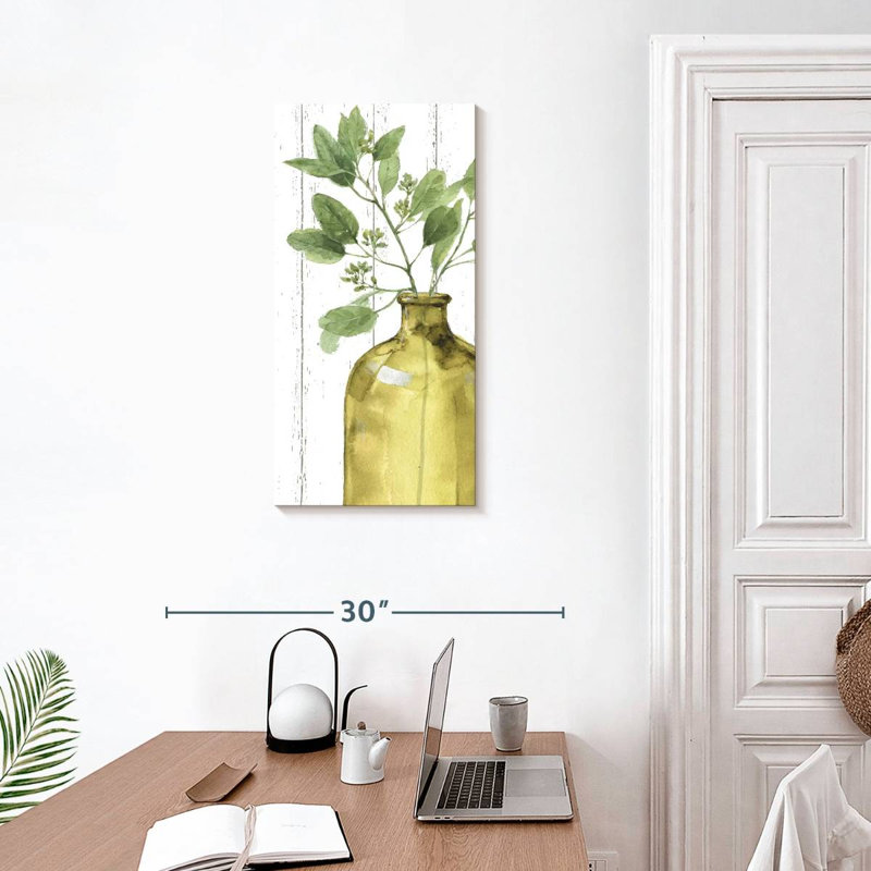 Mélange de verts XLIX, H 30 po x l 15 po