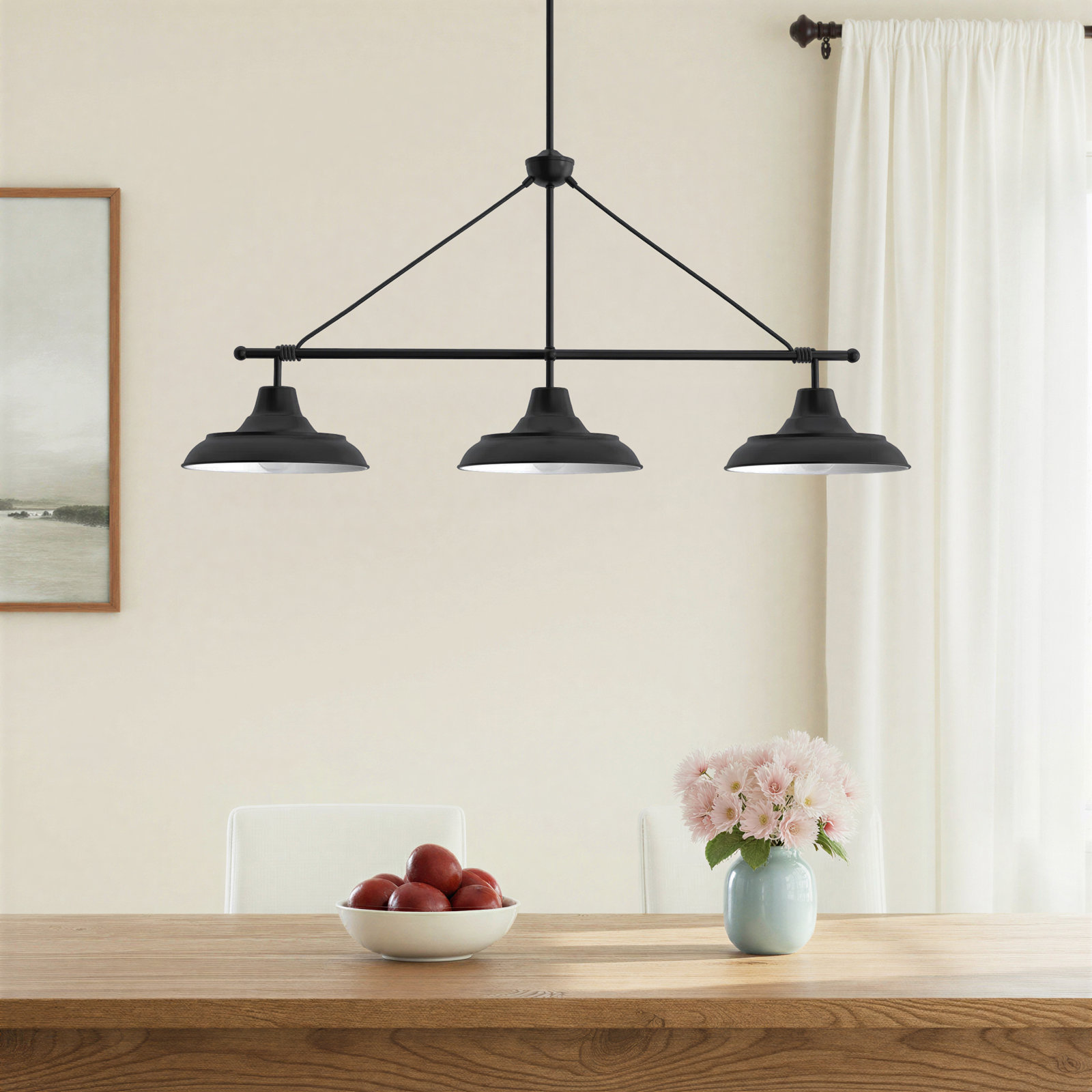 Ezo 3 Light Metal Dimmable Pendant