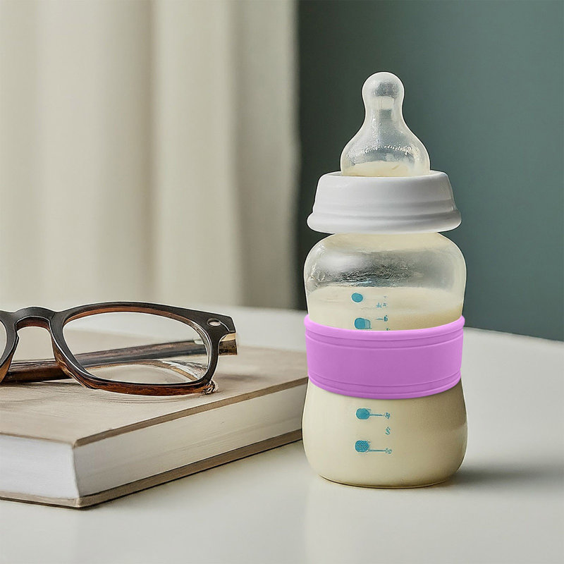 Couvercle de gobelet pour bouteille d'eau Lait de silicone de qualité alimentaire, Mauve