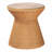 Bethyl Bali & Pari Nina Bohemian Light Honey Braided Rattan End Table With Glass Tabletop