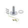 Rope Rosette with Oval Fluted Crystal Door Knob