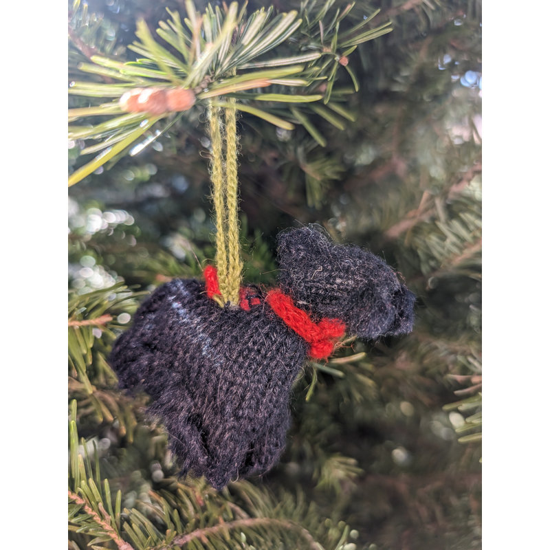Arcadia Home Scottie Hand-Knit Ornament
