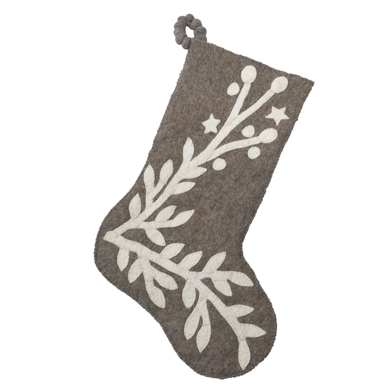 Hand-Felted Wool Christmas Stocking