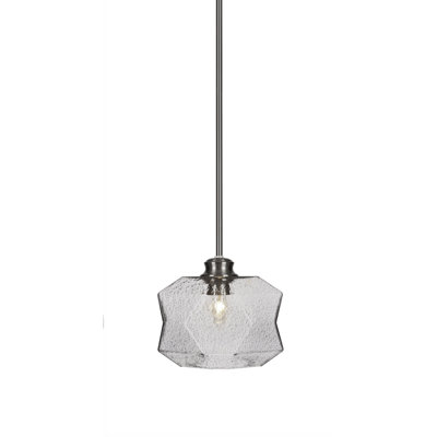 Rocklin Stem Hung Pendant With 8.75" Glass
