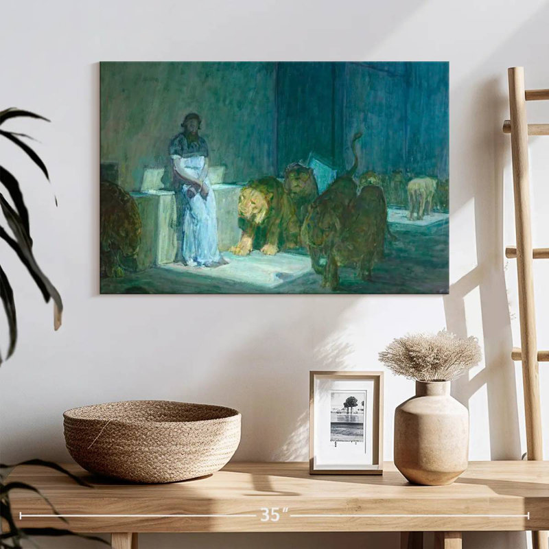 Adella Daniel In The Lions' Den 1907-18, 16" H x 24" W