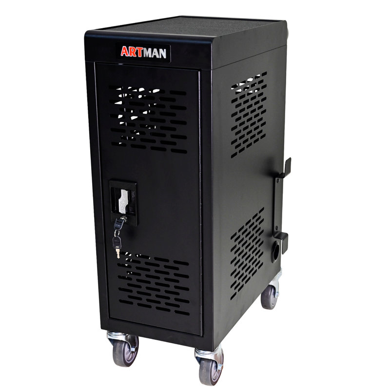 16-Compartment Removable Locking Charging Cabinet