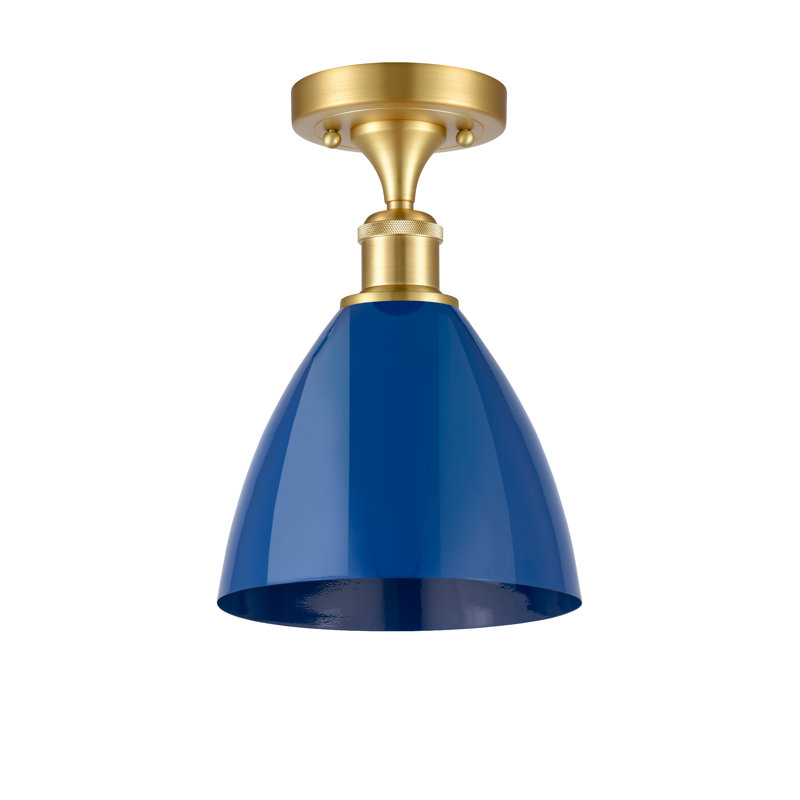 Semi encastrement, Bleu, Or satiné