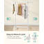 Adjustable Rolling Clothing Rack