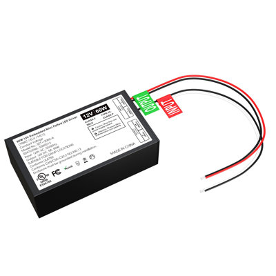 Pilote à DEL 60 W à intensité variable de 12 V, mini transformateur de gradation en pot intégré, compatible avec les modèles triac / MLV / ELV