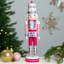 Figurine de Noël casse-noisette Cake King - 15 po - rose et bleu