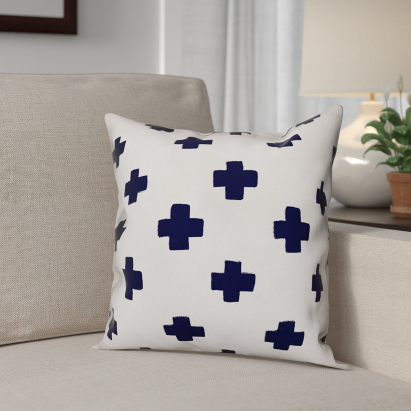  Housse et insert de coussin carré Swiss Cross, 16 po x 1 po