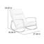 Chaise berçante en chenille en acier inoxydable-112255547