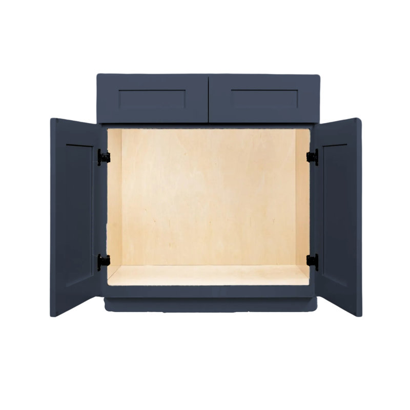 Base de meuble-lavabo à double porte SB42, Bleu, H 34,5 po x l 42 po x P 24 po