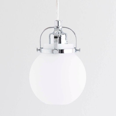 Luminaire suspendu en forme de globe à 1 lumière Aymi