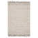 Bowen Hand Woven Leather Cotton/Jute Striped Rug in Beige