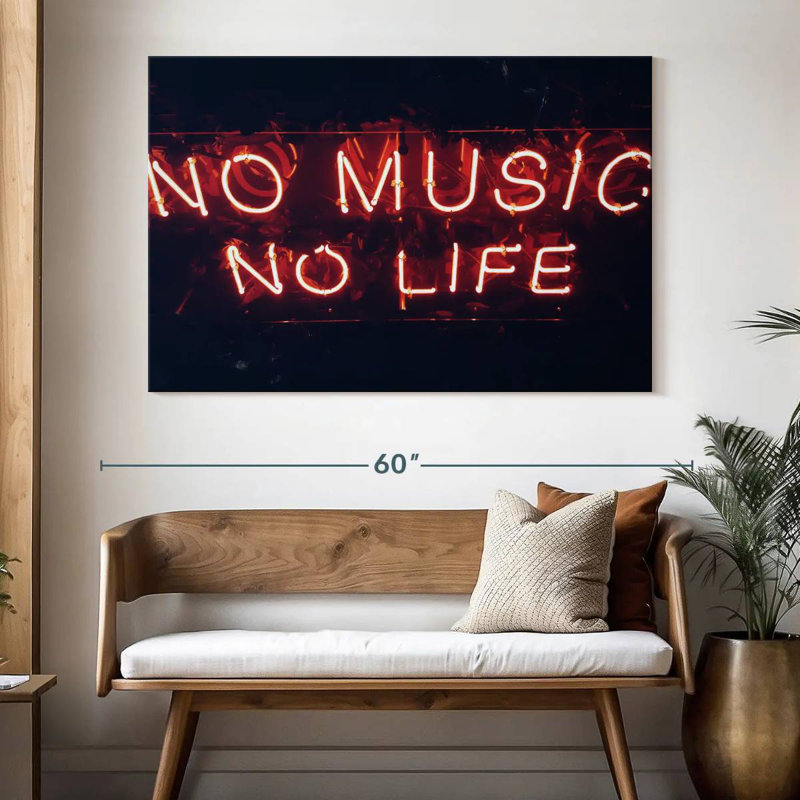 Tergel No Music No Life, H 34 po x l 51 po