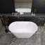 Baignoire de trempage autoportante en acrylique 51 po. X 27,5 po.