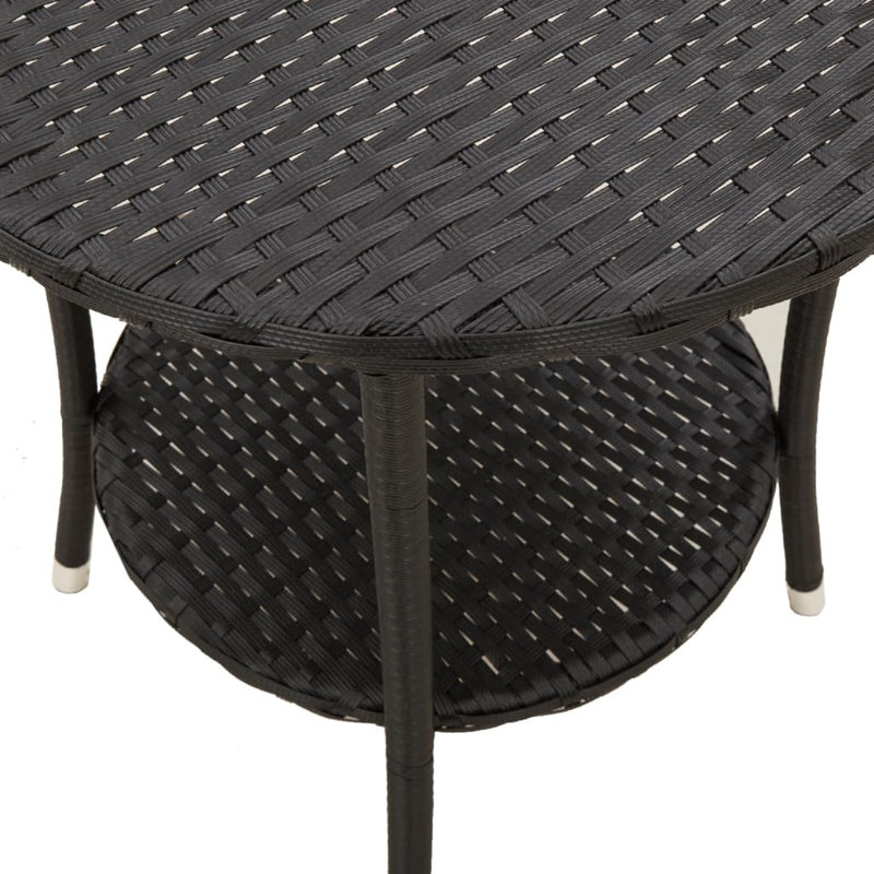 Ensemble de 2 chaises de jardin inclinables, Noir