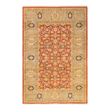 Classic One-of-a-Kind 6' 2" x 9' 2" Hand Knotted Area Rug