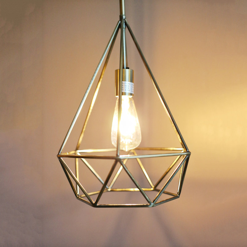 Luminaire suspendu géométrique 1 lumières simple Anaya