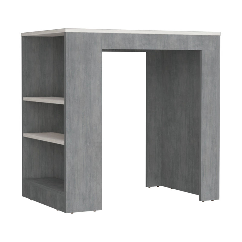 Kitchen Island Doyle, Concrete Gray