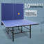 Table de tennis de table pliable 9 pi, jeu de ping-pong d'intérieur avec filet et raquettes-100257268