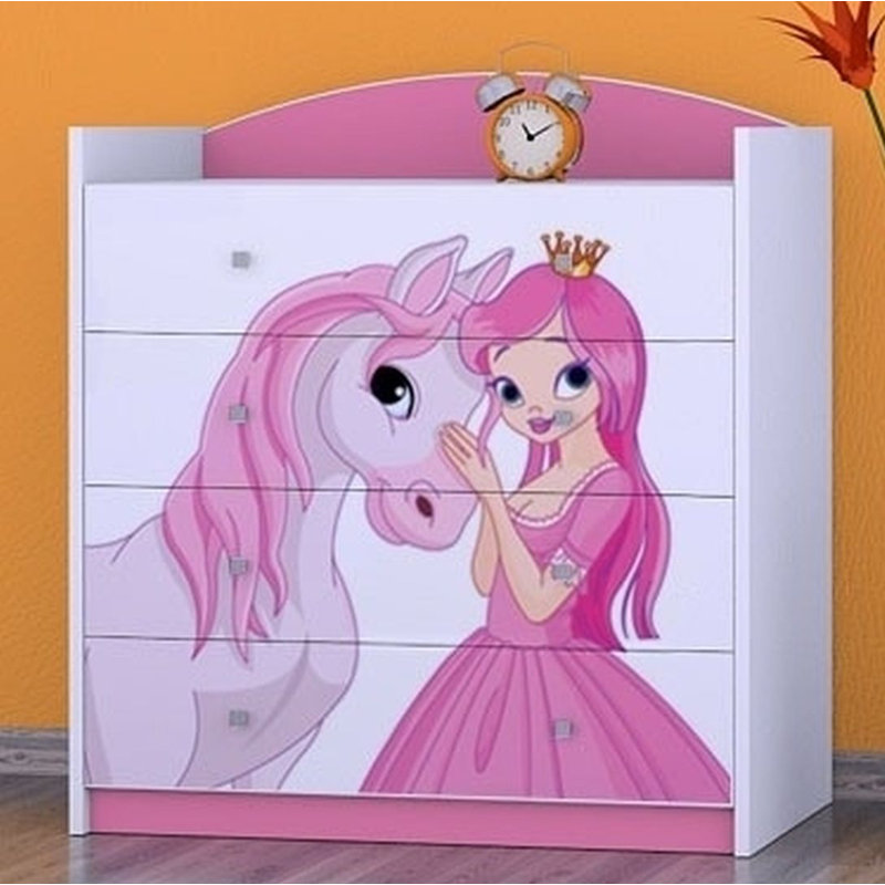Wanamaker Kids 4 - Drawer Chest, Pink