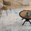Tapis crème / bleu sarcelle-951061379