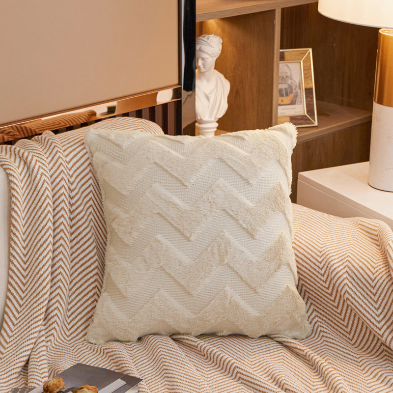 Housse de coussin 18 po, Beige