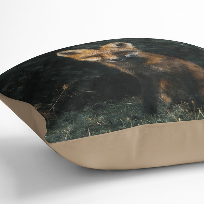 Square Throw Cushion, Stone, 40cm H x 40cm W x 15cm D