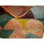 Ouita Plaid Area Rug in Multicolor Brown