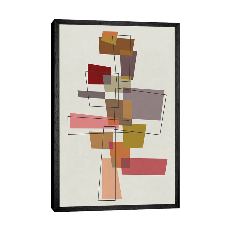 Connected Parts by Angel Estevez - Floater Frame Print on Canvas, Black Framed Canvas, 101.6 cm H x 66.04 cm W