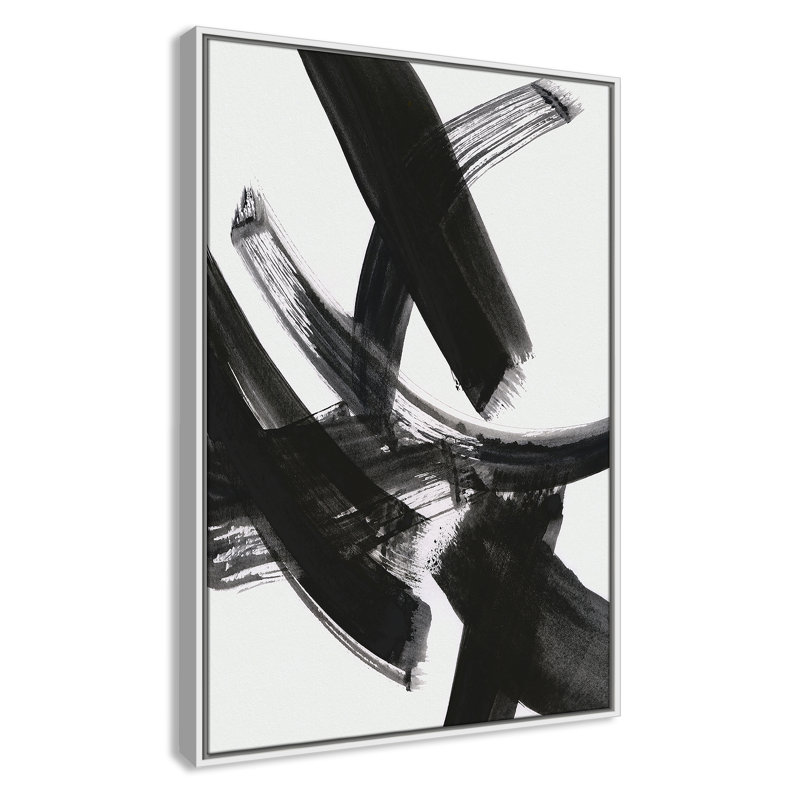 «Black Magic I Print» par Susan Jill, H 37,5 po x l 25,5 po x P 2 po, Blanc