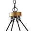 2-Tier Wagon Wheel Industrial Chandelier
