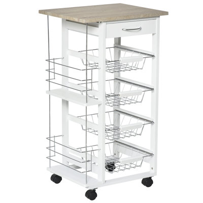 Mullings 47 cm' Kitchen Island with Wheels