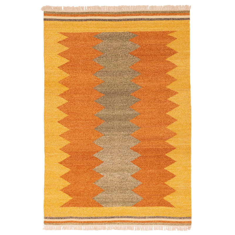 Kilim Wilmington rouille 5 pi 2 po x 7 pi 6 po