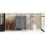 Meuble-lavabo de 24 po avec lavabo supérieur, armoire de rangement de style rétro à 2 niveaux et grand espace avec planches, espace, lavabo en céramique brillante