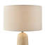 Teressia Tapered Travertine Stone Table Lamp - Elegant Simple Design