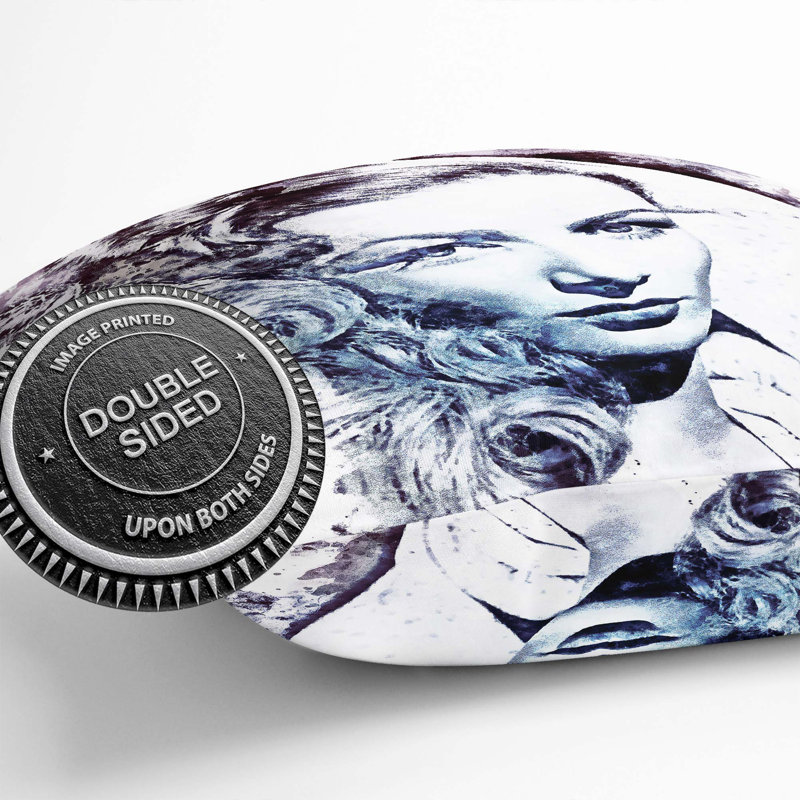 Veronica Lake Cushion with Filling, 55cm H x 55cm W x 20cm D